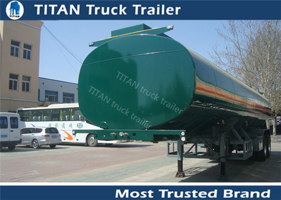 Q235B carbon steel Small capacity fuel tanker semi trailer for edible oil transportation