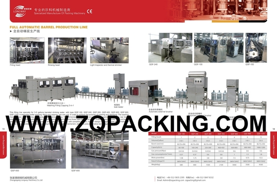 New Arrival Automatic Washer Filler Capper Machine For 20L bottle