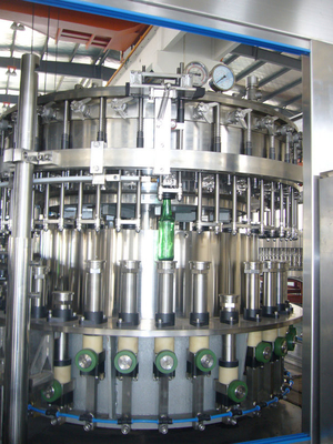 Commercial Wine Beer Bottling Equipment , 24 Head 10000BPH High Speed Bottling Equipment